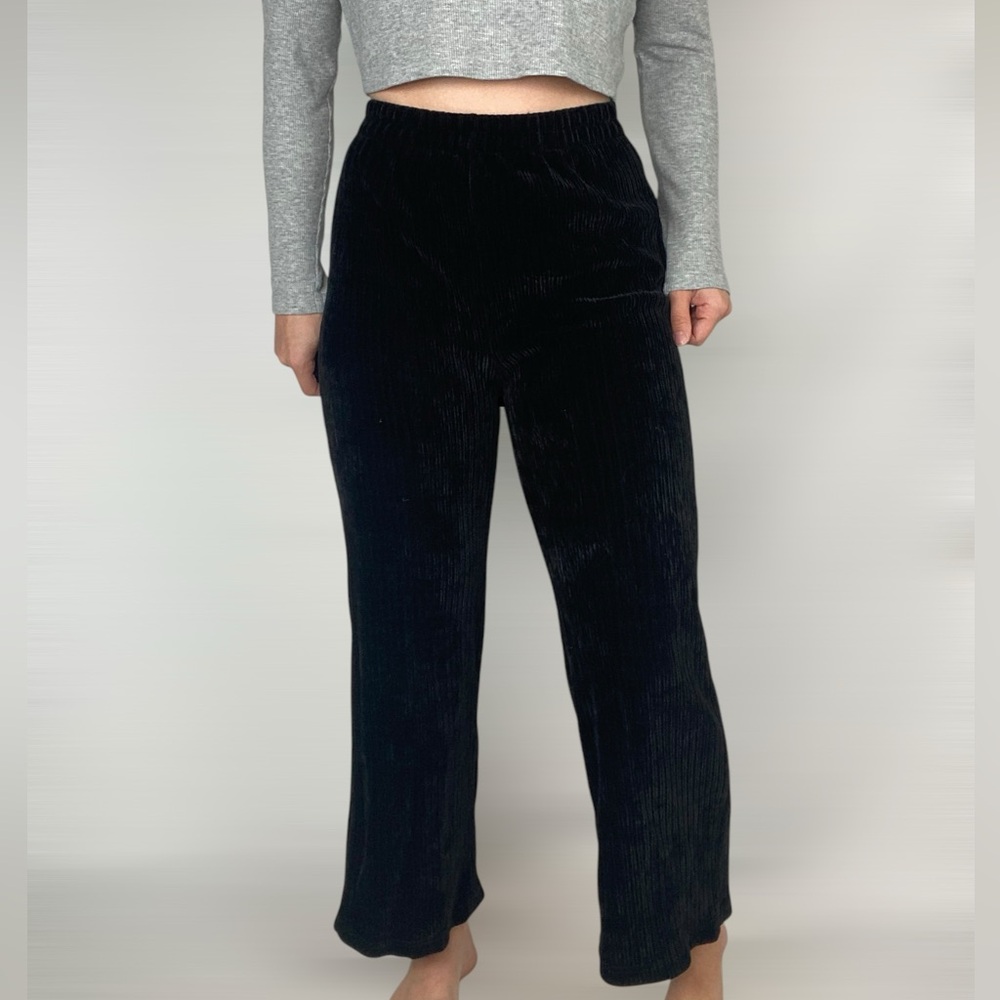 SNDYS Chenille Velvet High Rise‎ Wide Leg Pant